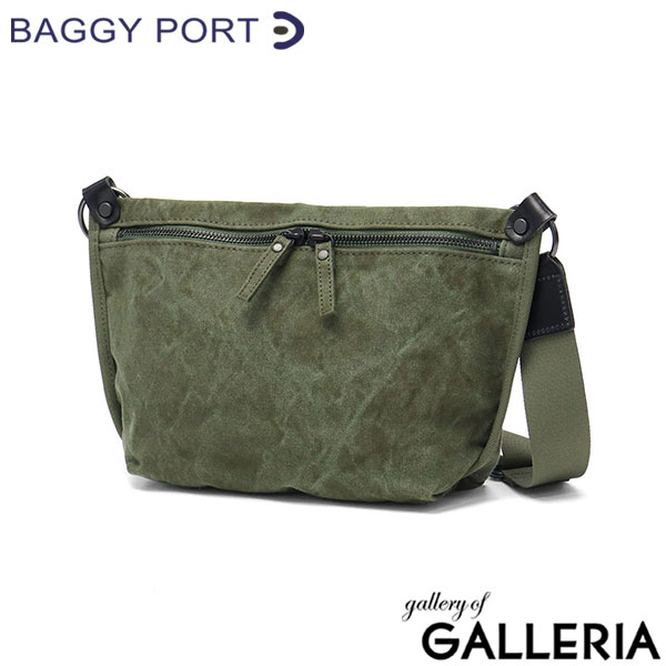 バギーポート ショルダーバッグ メンズ レディース 小さめ BAGGY PORT 斜めがけ 大人 ブランド 帆布 日本製 ファスナー ミニショルダー A5 タイガー帆布 TIGER CANVAS ミニショルダーバッグ GRN-880