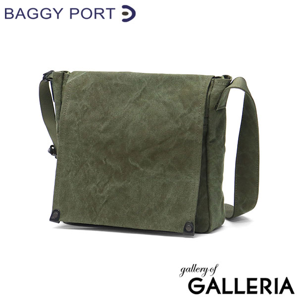 バギーポート ショルダーバッグ メンズ レディース 小さめ BAGGY PORT 斜めがけ 大人 ブランド 帆布 日本製 ミニショルダー A5 タイガー帆布 TIGER CANVAS フラップ付きショルダーバッグ(Sサイズ) GRN-881