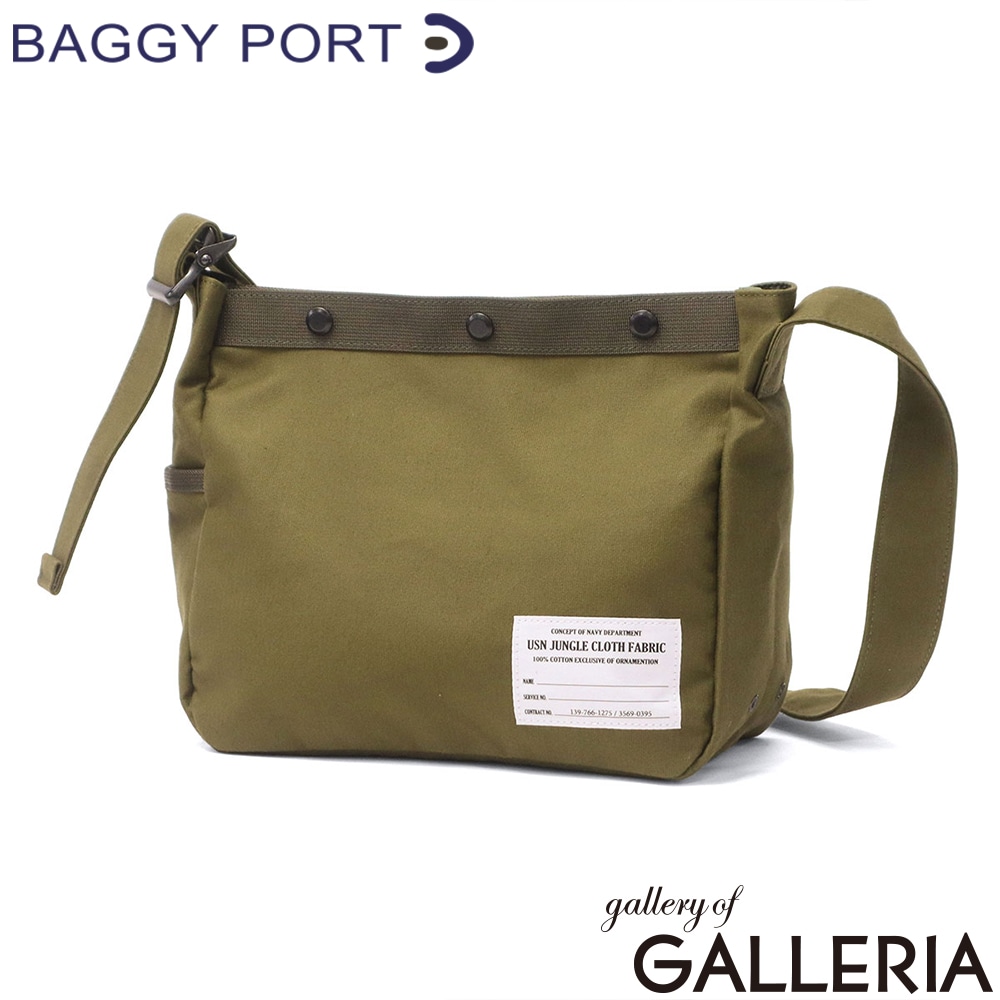 バギーポート ショルダーバッグ メンズ レディース 小さめ BAGGY PORT 斜めがけ 大人 ブランド 斜めがけバッグ コンパクト ミリタリー 日本製 ジャングルクロス B5 USN JUNGLE CLOTH GRN7700