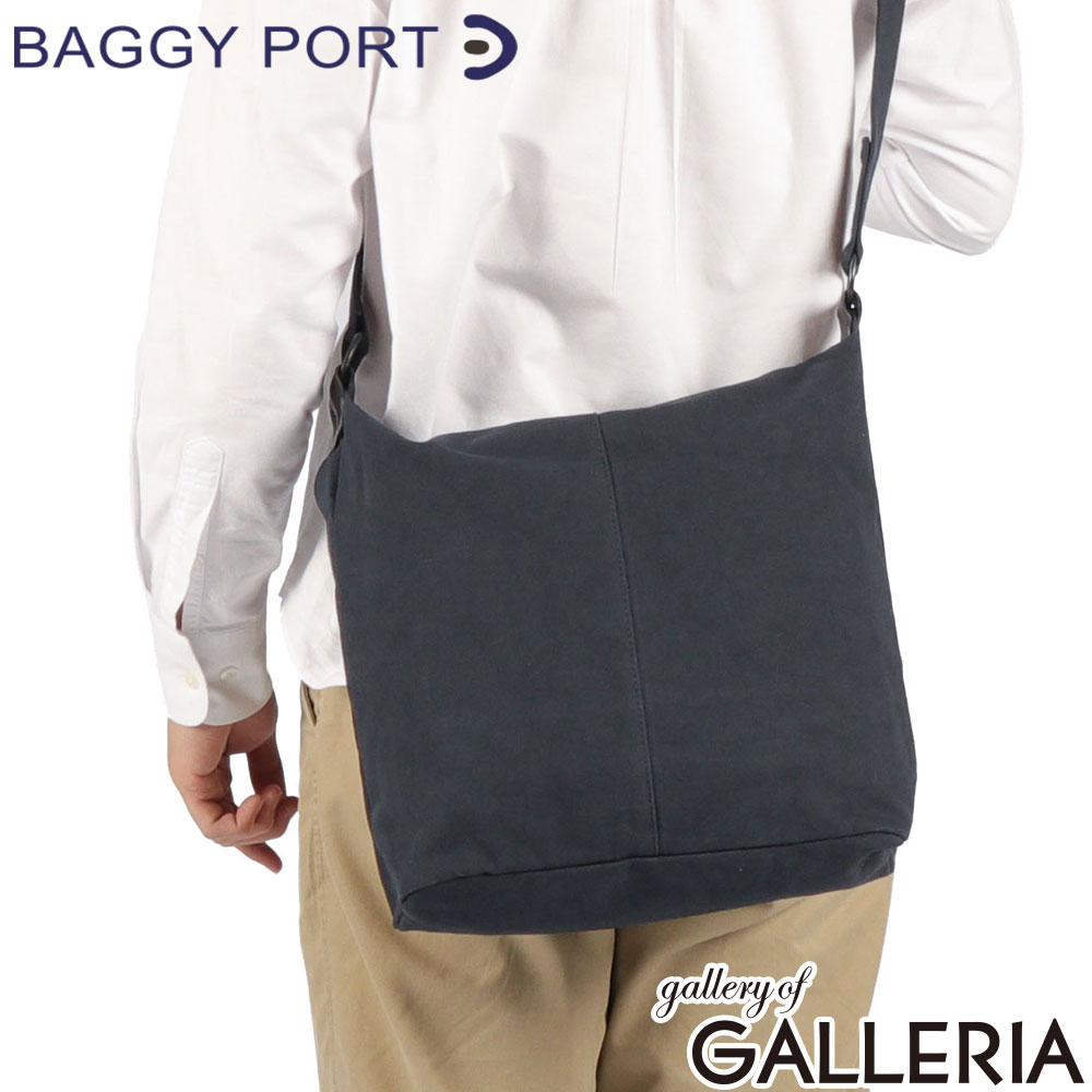 BAGGY PORT バギーポート ショルダーバッグ かっこいい トラベル 帆布 日本製 2WAY A4 KUROSABI 黒さび染め- GRN9605
