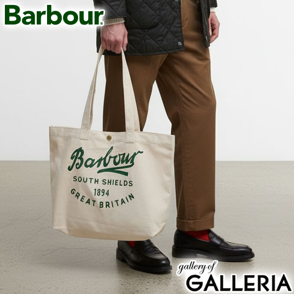 バブアー トートバッグ メンズ レディース A4 B4 大きめ キャンバス Barbour ブランド 軽量 軽い カジュアル 旅行 かわいい おしゃれ シンプル トート 綿 コットン ロゴ Scriptロゴトートバッグ UBA0752