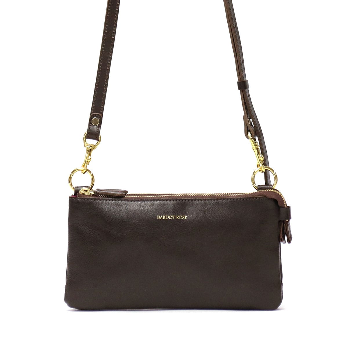 バルドロゼ バッグ BARDOT ROSE ショルダーバッグ ポシェット 2層 ディアーナ 斜めがけバッグショルダーミニショルダーバッグ 本革 レザー 斜めがけ 大人 小さめ ブランド レディース レガロ BR-6641