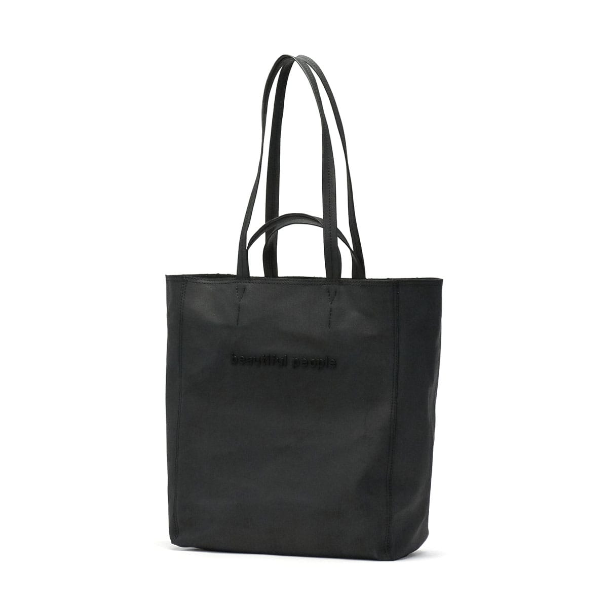 【セール】ビューティフルピープル トートバッグ beautifulpeople beautiful people バッグ cracking paint metal logo tote クラッキングペイントメタルロゴトートトート A4 B4 日本製 611956