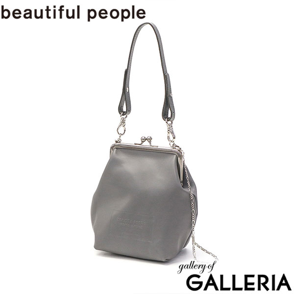 ビューティフルピープル ハンドバッグ レディース 小さめ beautiful people ショルダーバッグ おしゃれ ブランド 本革 牛革 軽量 軽い 2WAY 斜めがけバッグ 小さい ミニ がま口 日本製 clasp shoulder hand pouch 511966