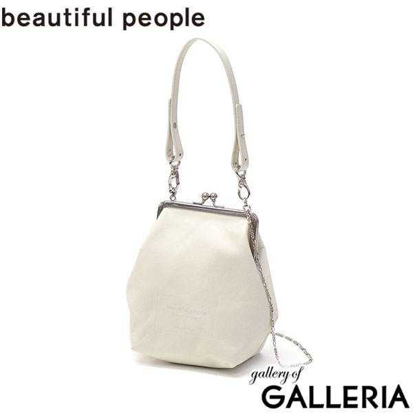 ビューティフルピープル ハンドバッグ レディース 小さめ beautiful people ショルダーバッグ おしゃれ ブランド 本革 牛革 軽量 軽い 2WAY 斜めがけバッグ 小さい ミニ がま口 日本製 clasp shoulder hand pouch 511966