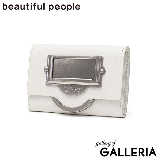 ビューティフルピープル 財布 レディース コンパクト ブランド beautiful people 小さめ 薄い 薄型 かわいい 牛革 大人 上品 おしゃれ モード カード 小銭 日本製 cabinet small wallet 1515512009