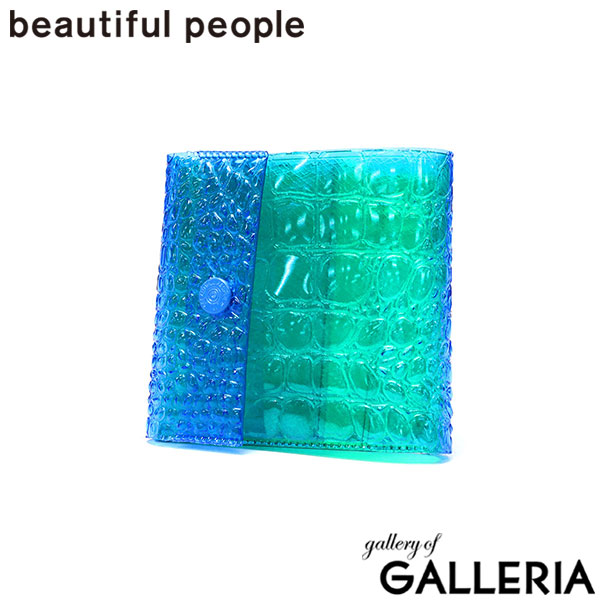 ビューティフルピープル 財布 レディース メンズ beautiful people 三つ折り財布 ブランド 小さめ コンパクト 三つ折り かわいい おしゃれ クリア 透明 小銭入れ カード収納 日本製 nothing to hide vinyl card wallet 512001