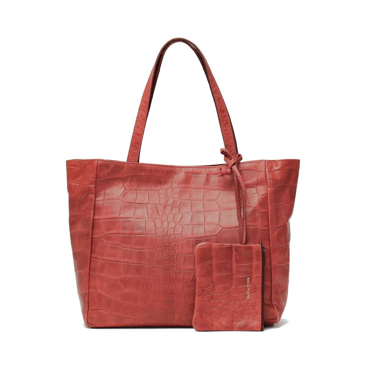 バルドロゼ バッグ BARDOT ROSE トートバッグ ジェントルクロコ A4 ポーチ付き クロコ 型押し 革 レディースレガロBR-4601