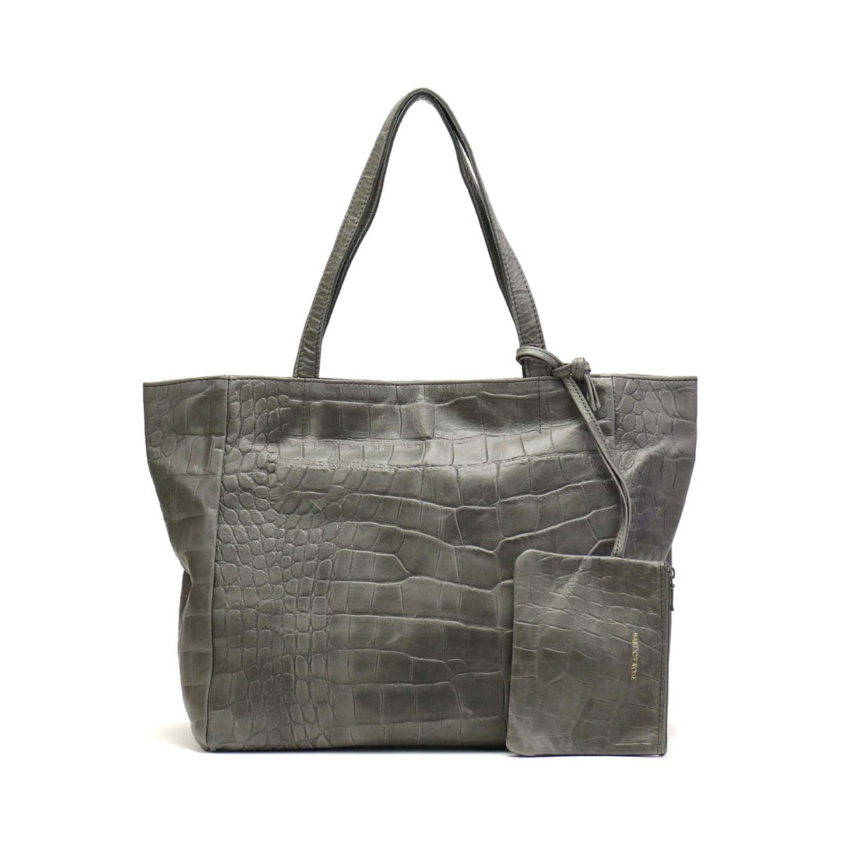 バルドロゼ バッグ BARDOT ROSE トートバッグ ジェントルクロコ A4 ポーチ付き クロコ 型押し 革 レディースレガロBR-4601