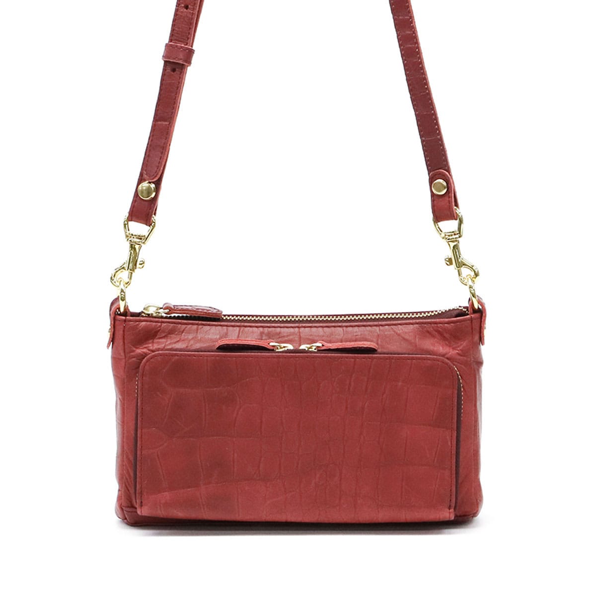 バルドロゼ バッグ BARDOT ROSE 2wayウォレットポシェット ジェントルクロコ お財布ショルダーななめ掛けバッグポシェット ショルダーバッグ 革 レディース レガロ BR-4606