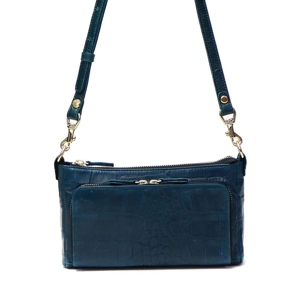 バルドロゼ バッグ BARDOT ROSE 2wayウォレットポシェット ジェントルクロコ お財布ショルダーななめ掛けバッグポシェット ショルダーバッグ 革 レディース レガロ BR-4606