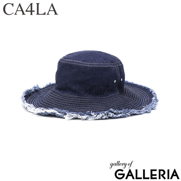 CA4LA ハット レディース メンズ カシラ 帽子 バケットハット 深め 春 夏 春夏 UV UVカット つば広 洗える 紫外線対策 大人 ブランド おしゃれ デニム 綿 カジュアル 日本製 BASABASA DENIM LONG COH-00010