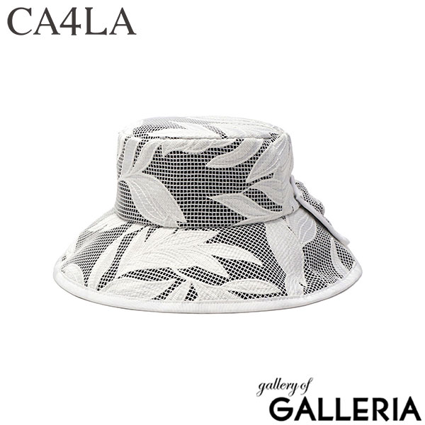 CA4LA ハット レディース カシラ 帽子 バケットハット カジュアル UV 日焼け防止 リボン UVカット おしゃれ かわいい 大人 ブランド 春 夏 ガーリー 上品 きれいめ 女性 大人可愛い 日本製 LEAF KTZ-02585