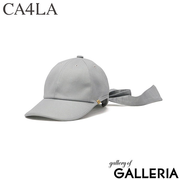 CA4LA キャップ 帽子 レディース 浅め カシラ リボンキャップ 日除け帽子 ブランド おしゃれ つば広 黒 リボン 可愛い カジュアル 女性 大人 日焼け対策 春夏 秋冬 春 夏 秋 冬 日本製 LALA CAP S TKU-00394