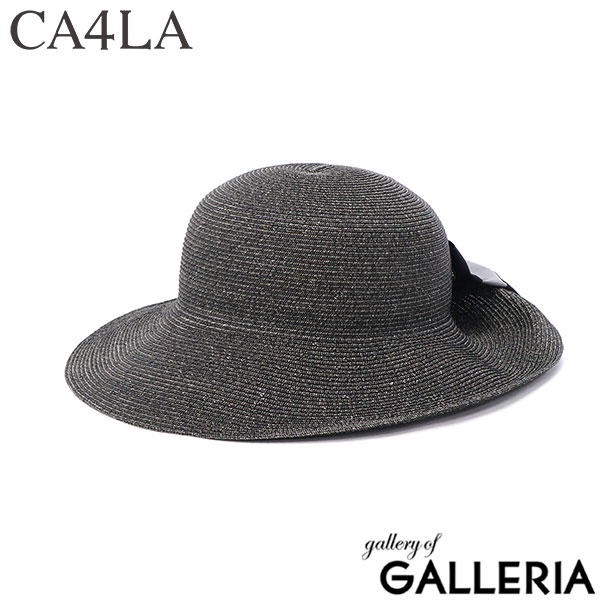 CA4LA ハット レディース カシラ 帽子 カジュアル 洗える おしゃれ かわいい 大人 ブランド リボン 春 夏 ブラック ベージュ ナチュラル 無地 上品 きれいめ 女性 大人可愛い 日本製 ULLICA TOZ-00080