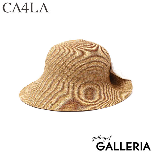 CA4LA ハット レディース カシラ 帽子 カジュアル 洗える おしゃれ かわいい 大人 ブランド リボン 春 夏 ブラック ベージュ ナチュラル 無地 上品 きれいめ 女性 大人可愛い 日本製 ULLICA TOZ-00080