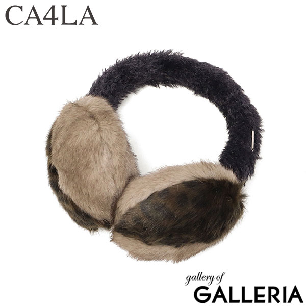 CA4LA イヤーマフ 耳当て 防寒 大人 レディース コンパクト 秋冬 秋 冬 カシラ おしゃれ イヤマフ ブランド 可愛い もこもこ 暖かい ツートン バイカラー ヒョウ柄 フェイクファー 日本製 NAGI 5 SHK01263