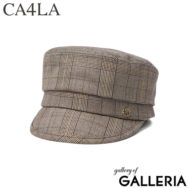 CA4LA 帽子 キャスケット レディース 秋冬 秋 冬 カシラ おしゃれ ブランド 大きめサイズ ハンチング 大人 手洗い 洗濯機 洗濯可 UVカット 日本製 チェック ウール混 可愛い シンプル キャップ MAT PATTERN TAM02718