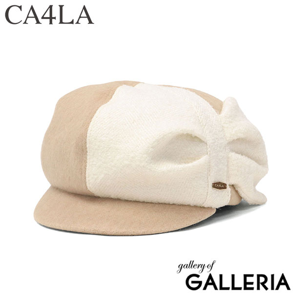 CA4LA キャスケット レディース 帽子 カシラ ブランド 女性 おしゃれ ハンチング かわいい 秋冬 秋 冬 ウール混 可愛い シンプル キャップ つば UVカット 紫外線対策 サイズ調節 日本製 HK NOELLE TOZ00106