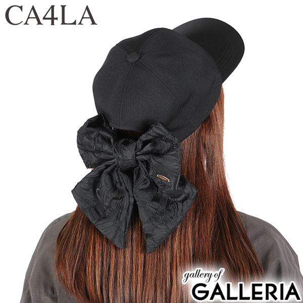 CA4LA キャップ レディース 帽子 カシラ ブランド 女性 可愛い おしゃれ ベースボールキャップ 6枚パネル リボン付き かわいい シンプル キャップ つば UVカット 紫外線対策 洗濯可 日本製 HILDA 4 TOZ00129