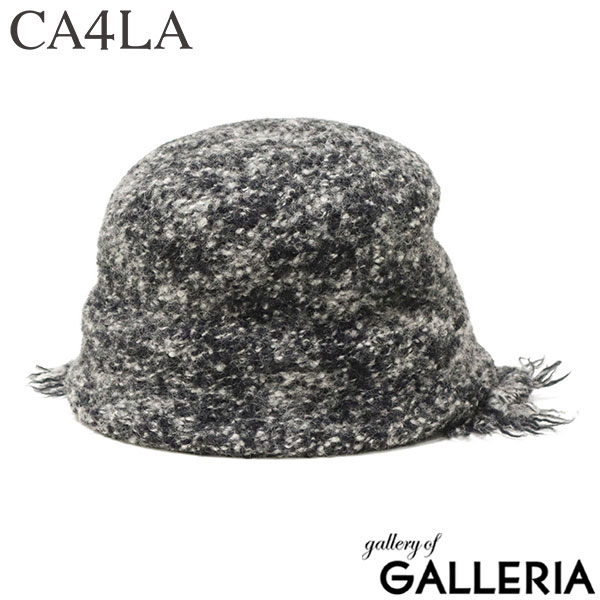 CA4LA バケットハット メンズ レディース カシラ 帽子 ハット ブランド 秋冬 秋 冬 耳あて イヤーフラップ 防寒 おしゃれ 縮絨加工 ウール メランジニット 日本製 CA4LA ATELIER CF BASQUE EARFLAP HAT ZKN02574