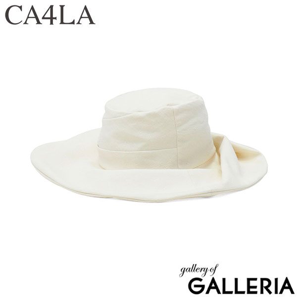カシラ CA4LA ハット ツバ広 UVカット 大人 おしゃれ 日本製 CASHE UV＆WASH 5 TKU00471
