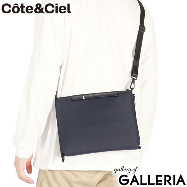 【正規品1年保証】 コートエシエル ショルダーバッグ メンズ レディース 斜めがけバッグ ブランド Cote&Ciel 斜めがけ 大人 軽量 4L A5 小さめ ナイロン タブレット コンパクト 2層 おしゃれ Inn M Sleek 29083