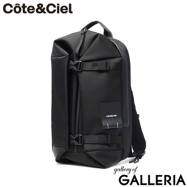 【正規品1年保証】 コートエシエル リュック メンズ レディース Cote&Ciel バックパック カジュアル おしゃれ 通勤 通学 ブランド 軽量 軽い 2層 撥水 PC収納 A4 13.5L 14inch Yukon Sleek Black 29154