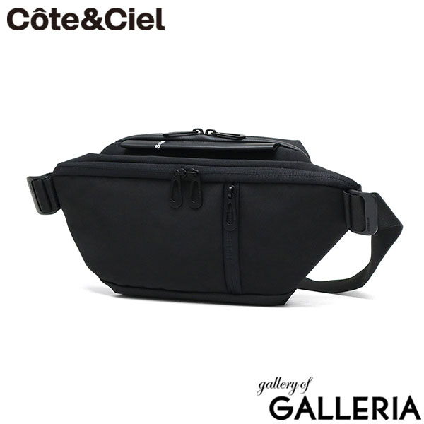 【正規品1年保証】 コートエシエル ボディバッグ メンズ レディース ワンショルダー Cote&Ciel バッグ ブランド 小さめ おしゃれ 軽量 軽い ナイロン 4L ウエストポーチ Isarau S Round Carbon 29200