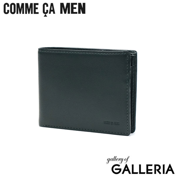 コムサメン 二つ折り財布 メンズ ブランド 小銭 COMME CA MEN 財布 ショートウォレット レザーウォレット 小銭入れあり シンプル スリム コンパクト 薄い 軽い 牛革 本革 大人 2つ折り Prooche ポーシュ 札入 WCM5607