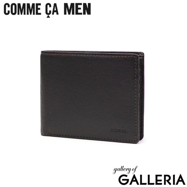 コムサメン 二つ折り財布 メンズ ブランド 小銭 COMME CA MEN 財布 ショートウォレット レザーウォレット 小銭入れあり シンプル スリム コンパクト 薄い 軽い 牛革 本革 大人 2つ折り Prooche ポーシュ 札入 WCM5607