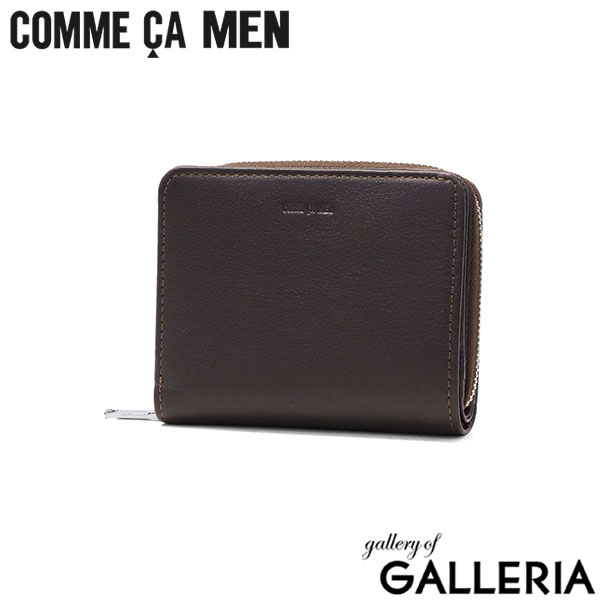 コムサメン 財布 メンズ 二つ折り 本革 コンパクト COMME CA MEN ブランド ファスナー 革 レザー 牛革 小銭入れあり カード シンプル おしゃれ ウォレット 二つ折 二つ折り財布 Prooche ラウンド札入 WCM5612