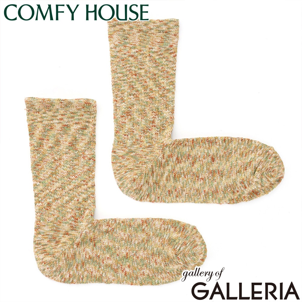 【メール便】 コンフィハウス 靴下 メンズ レディース COMFY HOUSE おしゃれ L字型 くつ下 クルーソックス クルー丈 ミックスカラー ブランド 日本製 カジュアル スプラッシュコットン CHL060LC1