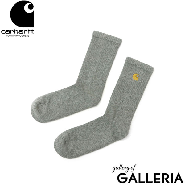 【メール便】日本正規品 カーハート 靴下 メンズ Carhartt WIP ソックス ギフト 黒 クルーソックス コットン 白 ブランド 厚手 カジュアル ロゴ 刺繍 おしゃれ クルー丈 CHASE SOCKS I029421