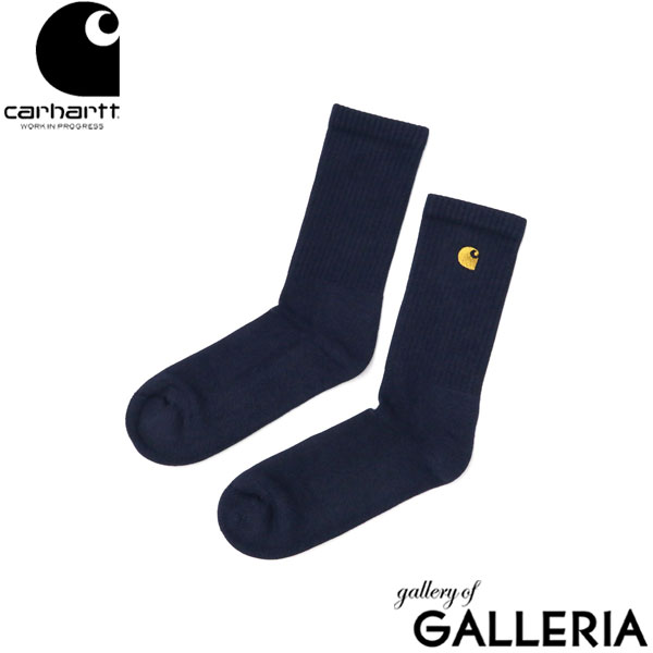 【メール便】日本正規品 カーハート 靴下 メンズ Carhartt WIP ソックス ギフト 黒 クルーソックス コットン 白 ブランド 厚手 カジュアル ロゴ 刺繍 おしゃれ クルー丈 CHASE SOCKS I029421