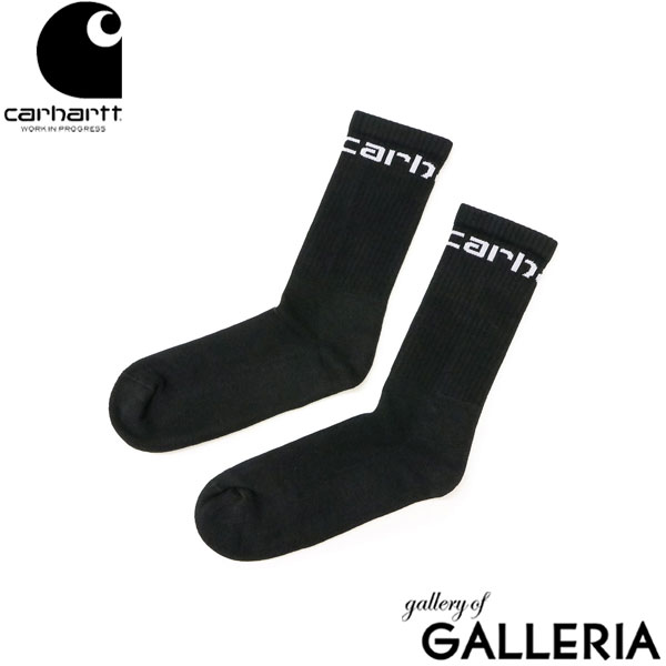 【メール便】日本正規品 カーハート 靴下 メンズ Carhartt WIP ソックス ギフト 黒 クルーソックス コットン 白 ブランド 厚手 カジュアル ロゴ おしゃれ クルー丈 CARHARTT SOCKS I029422