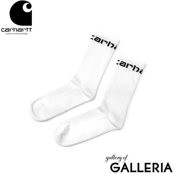 【メール便】日本正規品 カーハート 靴下 メンズ Carhartt WIP ソックス ギフト 黒 クルーソックス コットン 白 ブランド 厚手 カジュアル ロゴ おしゃれ クルー丈 CARHARTT SOCKS I029422