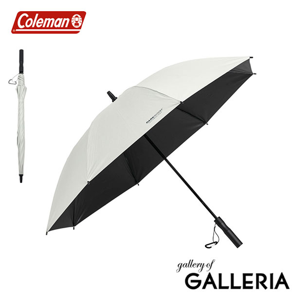 Coleman コールマン 長傘 シンプル 無地 耐風性 丈夫 パラソル 手動 手開き 耐風 風に強い スポーツ観戦 スポーツパラソル 65DR