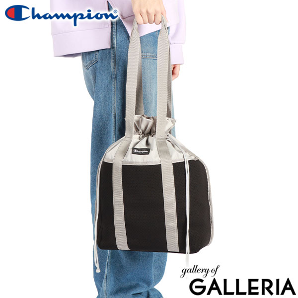 【セール】チャンピオン トートバッグ レディース Champion 巾着バッグ 巾着 肩かけバッグ カジュアル 大きめ 縦 縦型 タテ 軽量 軽い おしゃれ かわいい 肩かけ ブランド B5 15L 無地 ネオプレーン ネオ 63854