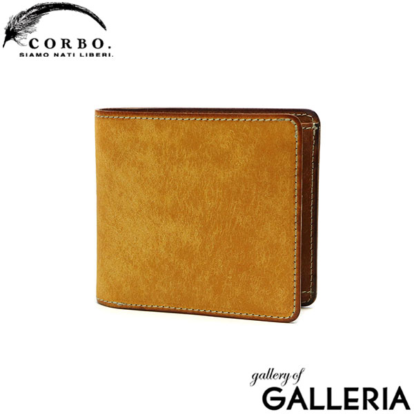 コルボ 二つ折り財布 メンズ レディース ブランド CORBO 財布 二つ折り 折り財布 革 本革 レザー 小銭入れあり カード 仕切り 日本製 プエブロレザー CORBO. SLATE PUEBLO 1LN-1701