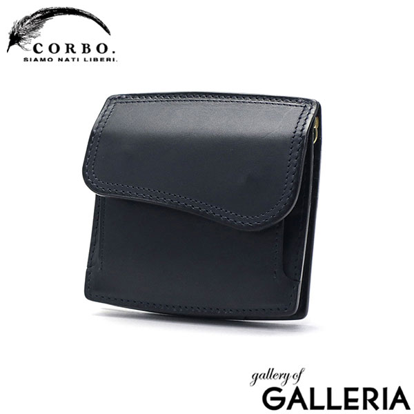 コルボ マネークリップ 財布 小銭入れ付き ブランド メンズ レディース カード おしゃれ CORBO 二つ折り コンパクト サイフ 本革 革 レザー 小さめ 日本製 SLATE マネークリップ式コンパクト財布 8LC-0414