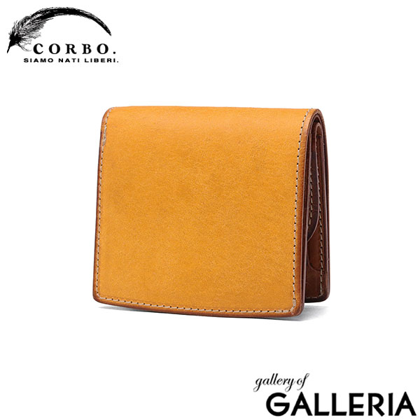 コルボ 二つ折り財布 メンズ レディース 本革 CORBO. 財布 日本製 ブランド 大人 札 小銭 小銭入れあり 小さめ 小さい コンパクト 革 レザー 牛革 プエブロ SLATE PUEBLO スマートウォレット 1LN-1714