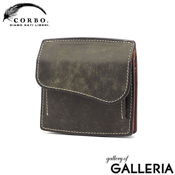 コルボ 財布 メンズ レディース 本革 CORBO. 日本製 ブランド 大人 札 小銭 小銭入れあり 小さめ 小さい コンパクト 革 レザー 牛革 ミニ財布 プエブロ SLATE PUEBLO マネークリップ式コンパクト財布 1LN-1715