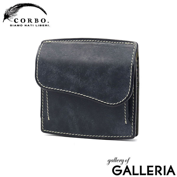コルボ 財布 メンズ レディース 本革 CORBO. 日本製 ブランド 大人 札 小銭 小銭入れあり 小さめ 小さい コンパクト 革 レザー 牛革 ミニ財布 プエブロ SLATE PUEBLO マネークリップ式コンパクト財布 1LN-1715