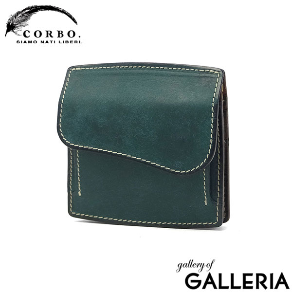 コルボ 財布 メンズ レディース 本革 CORBO. 日本製 ブランド 大人 札 小銭 小銭入れあり 小さめ 小さい コンパクト 革 レザー 牛革 ミニ財布 プエブロ SLATE PUEBLO マネークリップ式コンパクト財布 1LN-1715