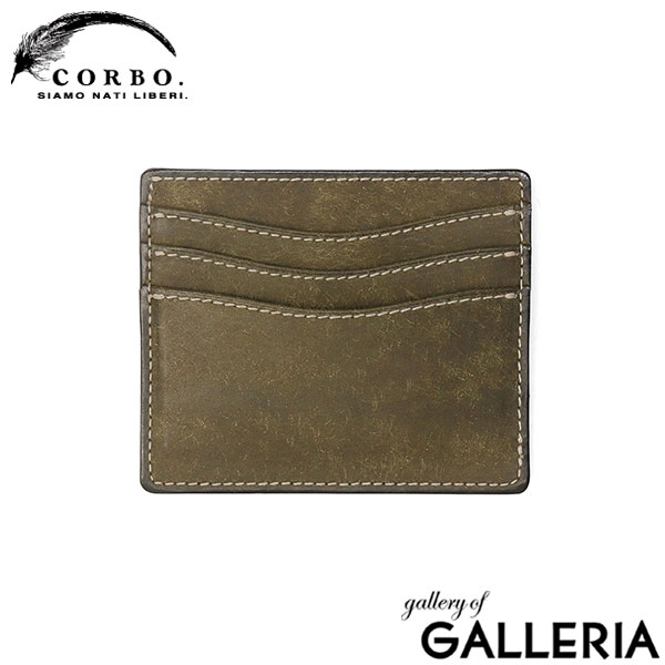 コルボ カードケース メンズ レディース 本革 薄型 CORBO. 財布 日本製 ブランド 大人 革 レザー 牛革 小さめ 小さい コンパクト スリム ケース プエブロ SLATE PUEBLO フラグメントケース 1LN-1717