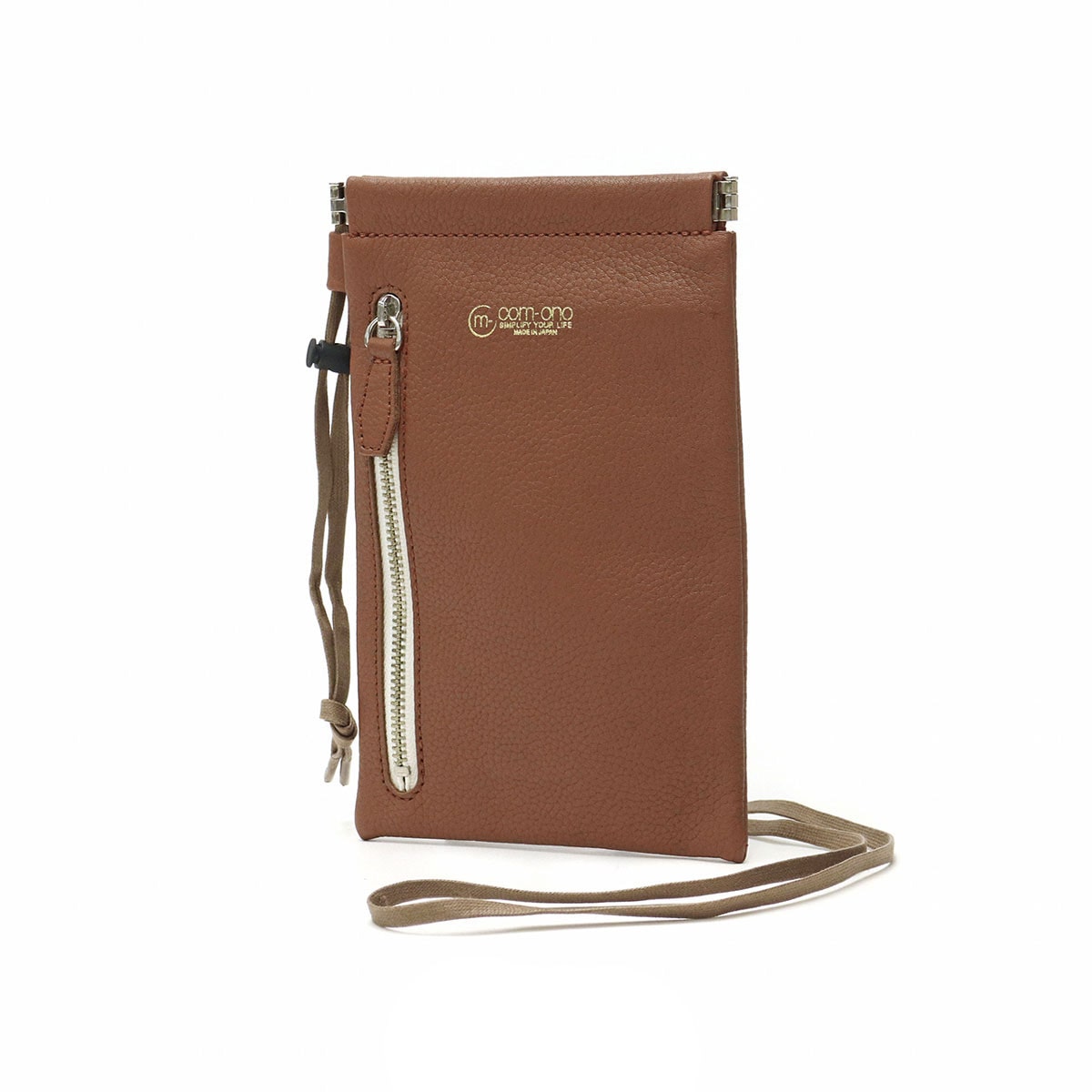コモノ 財布 com-ono スリムネックウォレット Slim Series slim neck wallet スマホポーチ 小物入れ 本革 日本製 メンズ レディース SLIM-003