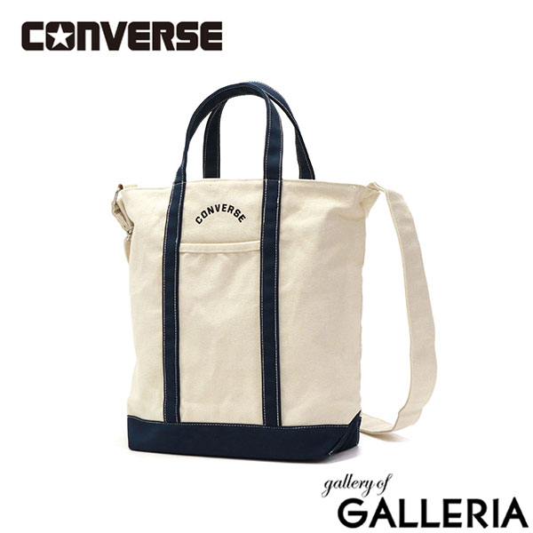 コンバース トートバッグ レディース メンズ 大きめ キャンバス ファスナー付き A4 CONVERSE 2WAYトートバッグ 縦型 カジュアル 軽い 軽量 ブランド 無地 旅行 縦 2WAY おしゃれ 斜めがけ アーチトートバッグ M 80385700