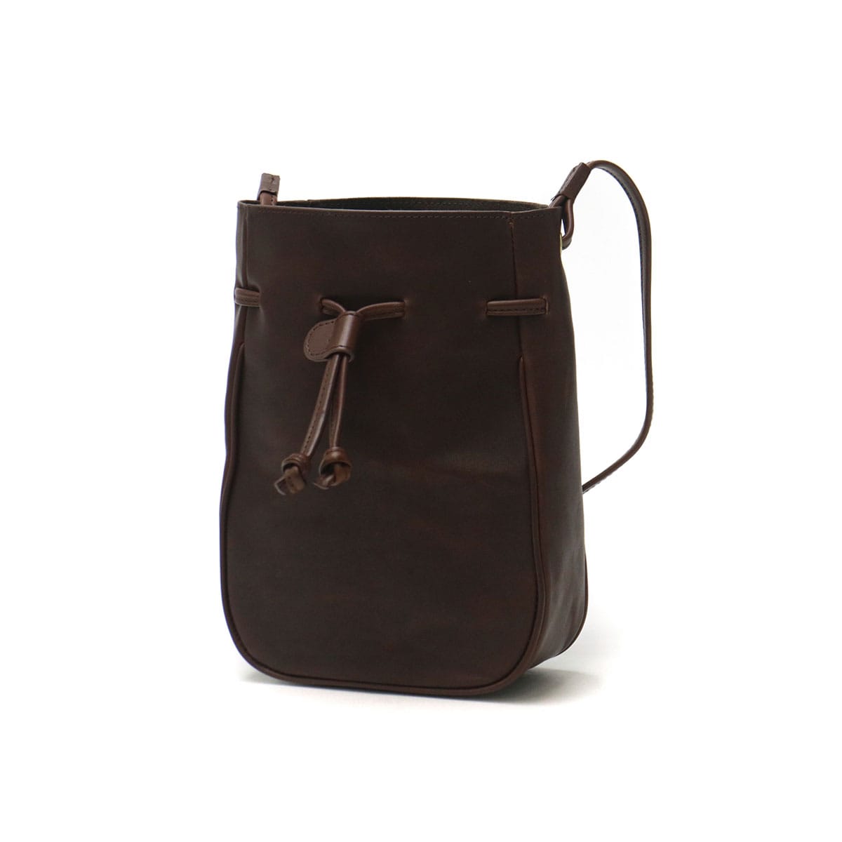 【セール】クルニー ショルダーバッグ CRONY. 巾着バッグ Kinchaku Bron バッグ ショルダー 斜めがけ 小さめ ミニショルダー 巾着 革 本革 レザー 栃木レザー CRONY CR-00012 メンズ レディース