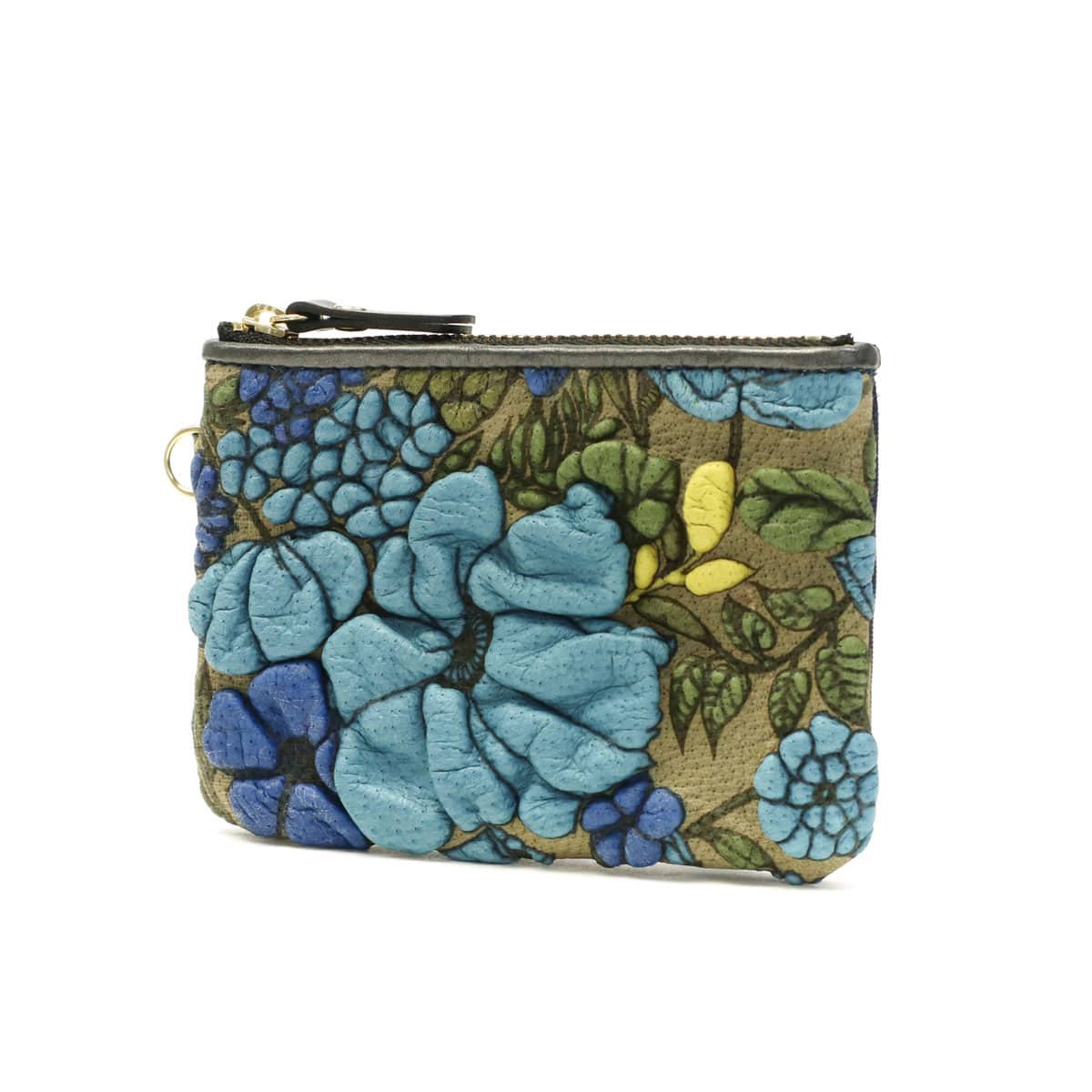 デコブランシェ ポーチ decobranche KYOUKA 京香 マルチケース Luna-Fiore 小物入れ パスケース 定期入れ コインケース 小さい ファスナー 友禅革 本革 日本製 レディース d-03-12